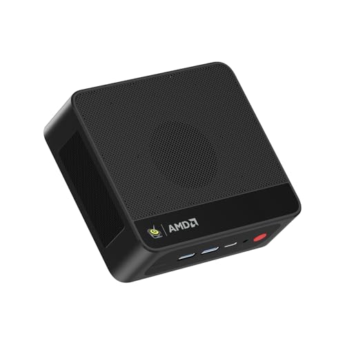 Beelink EQR5 Mini PC, AMD Ryzen 7 5825U (8C/16T, bis 4.5GHz) Mini Desktop Computer 32GB DDR4 RAM 500GB PCIe3.0 SSD, 4K Dual Display, Dual HDMI/WiFi6/BT5.2/Dual Gigabit Ethernet von Beelink