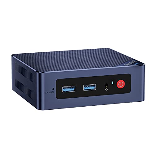 Beelink Mini PC, 12. Gen Intel Alder Lake-N100 Prozessor (bis zu 3.40GHz), MINI-S12 W11 Pro Computer, 16GB RAM 500GB SSD Business Desktop, Dual HDMI/WiFi 6/BT5.2/RJ45/WOL/Auto Power On von Beelink