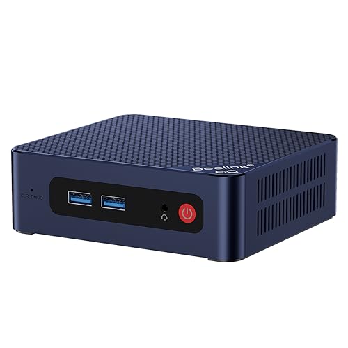 Beelink Mini PC, EQ12 Intel 12th Gen N100(bis zu 3.4GHz) 4C/4T, Mini Computer 16GB DDR5 RAM 500GB SSD, Desktop PC Triple Display USB-C&Dual HDMI 4K 60Hz/Dual 2.5Gbps LAN/WiFi6/BT5.2 von Beelink