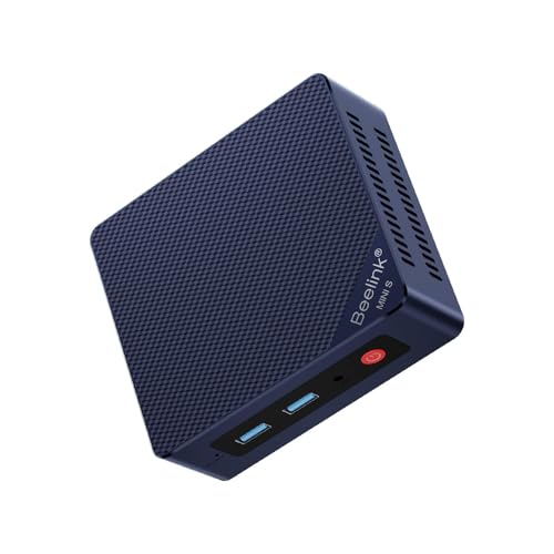 Beelink Mini PC, Intel 12th Gen Alder Lake- N95(bis zu 3.4GHz), 16GB DDR4 RAM 500GB PCIe SSD, Mini S12 Desktop Computer Unterstützung 4K Dual HDMI Display/USB3.2/WiFi 5/BT4.2/Gigabit Ethernet von Beelink