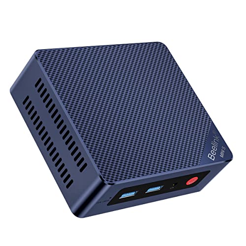 Beelink Mini PC, Mini S12 mit Intel Alder Lake-N95 (4C/4T, bis 3.4GHz), 8GB DDR4 256GB M.2 PCIe SSD, Mini Desktop Computer Unterstützung Dual HDMI 4K UHD, WiFi 5, Bluetooth 5.0, Gigabit Ethernet von Beelink