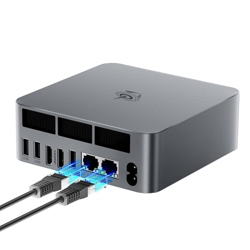 Beelink Mini PC EQi12, Intel Core i7 12650H (bis zu 4,7 GHz), 32GB LPDDR5 RAM 1TB M.2 PCIe4.0 SSD, 4K Dual HDMI/Dual Gigabit Ethernet/WiFi 6/BT5.2/Office Mini Desktop Computer von Beelink