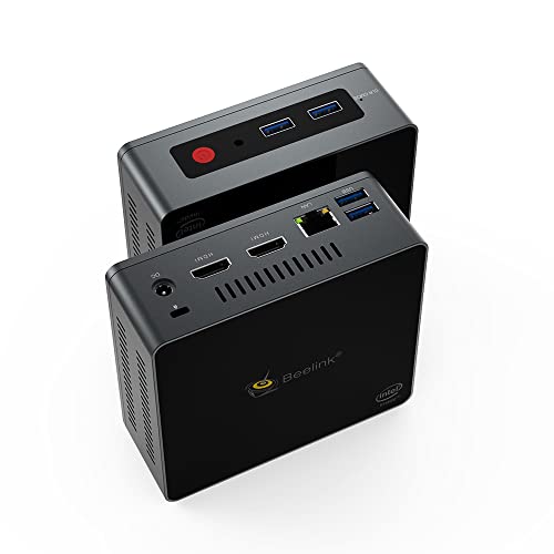 Beelink Mini PC Intel Prozessor J4125 (bis zu 2,7 GHz), 8G LPDDR4/128G SSD Mini Computer,Windows 11,4K UHD,2,4G/5G Dual WiFi,BT4.0,Dual HDMI Ports,Gigabit Ethernet,Mini Desktop Computer von Beelink