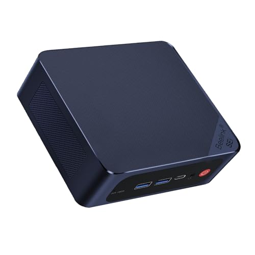 Beelink SEi12 Mini PC, Intel Core i7-12650H (10C/16T,bis zu 4.7GHz), Mini Desktop Computer 32GB DDR4 500GB M.2 PCIe 4.0 SSD, 4K Dual Display HDMI/DP1.4/WiFi 6/BT5.2 von Beelink