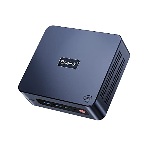 Beelink U59 Pro Mini PC, Mini Desktop Computer, 8GB DDR4 500GB SSD, Supports 4K Dual HDMI/Type-C, Dual WiFi, BT4.0 Small Computer von Beelink