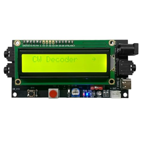 DC 5-12V 500mA Radio Morse Code Decoder Morse Code Reader Morse Code Translator Ham Radio mit Digital LCD von Beelooom