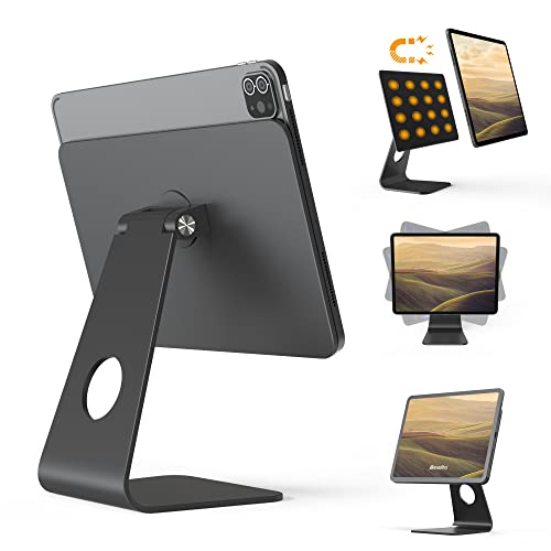 Beelta Magnetischer iPad-Ständer für iPad Pro 11 Zoll 1.,2.,3. Generation & iPad Air 10.9 4.,5. Generation, 360° drehbar, schwimmend, Space Gray, BSM105GS von Beelta