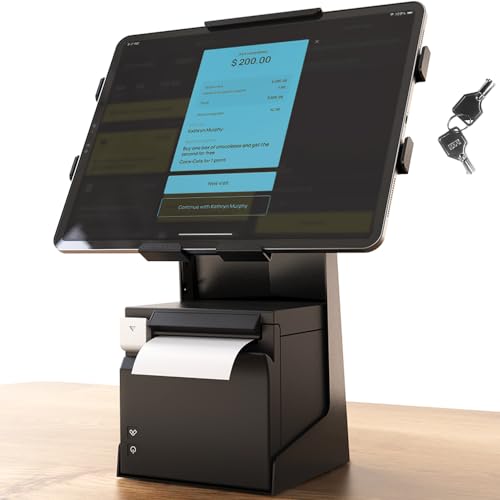 Beelta Tablet POS Ständer mit Druckerraum GanzMetalll Kompatibel mit iPad 9.7-12.9 Zoll Tastensperre Universelle Kompatibilität Anti-Diebstahl BSP101B Beelta Tablet POS Ständer mit Druckerraum GanzMetalll Kompatibel mit iPad 9.7-12.9 Zoll Tastensperre Universelle Kompatibilität Anti-Diebstahl BSP101B von Beelta