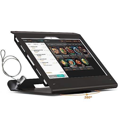 Beelta Tablet Ständer Diebstahlsicherung für Samsung Galaxy Tab A8 10.5 Zoll - 360° drehbare Basis Anti-Diebstahl Kabelschloss abschliessbar für Business, Bibliothek von Beelta