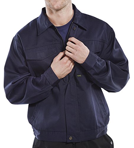 ClickHeavyweight Herren Arbeitsjacke Gr. 54, Blau - Navy von Beeswift