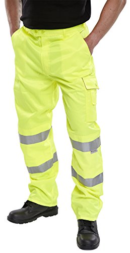 Poly Baumwolle Hose EN471 Saturn gelb 30 von Beeswift