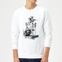 Beetlejuice Here Lies Betelgeuse Sweatshirt - White - L - Weiß von Beetlejuice