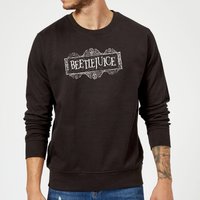 Beetlejuice White Logo Sweatshirt - Black - M von Beetlejuice