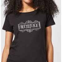 Beetlejuice White Logo Women's T-Shirt - Black - XXL - Schwarz von Beetlejuice