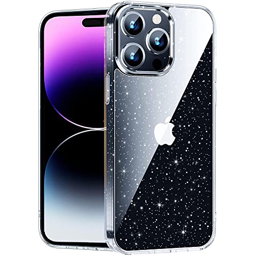 Beetop Kompatibel Mit iPhone 14 Pro Hülle Glitzer Schutzhülle Silikon TPU Handyhülle für iPhone 14 Pro - Durchsichtig von Beetop
