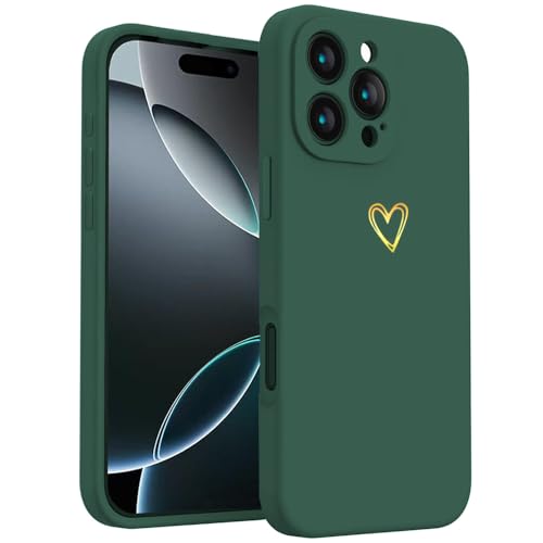 Beetop Kompatibel Mit iPhone 16 Pro Hülle Schutzhülle Case Silikon TPU Stoßfest Handyhülle für iPhone 16 Pro - Dunkelgrün Beetop Kompatibel Mit iPhone 16 Pro Hülle Schutzhülle Case Silikon TPU Stoßfest Handyhülle für iPhone 16 Pro - Dunkelgrün von Beetop