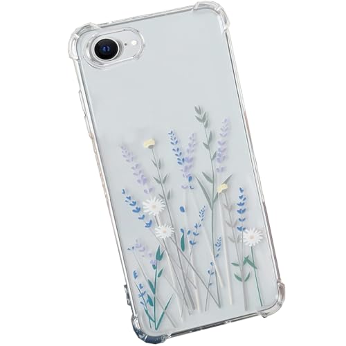 Beetop Kompatibel Mit iPhone 16e Hülle Schutzhülle mit Blume Muster Transparent Silikon TPU Stoßfest Handyhülle Case Cover für Apple iPhone 16e - Lavendel Beetop Kompatibel Mit iPhone 16e Hülle Schutzhülle mit Blume Muster Transparent Silikon TPU Stoßfest Handyhülle Case Cover für Apple iPhone 16e - Lavendel von Beetop