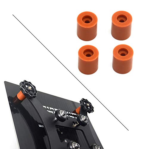 Befenybay 4PCS Heatbed Silikon-Nivelliersäule und stabiles Warmbettwerkzeug Hitzebeständiger Silikonpuffer für 3D-Drucker (4PCS Höhe 18 mm) von Befenybay
