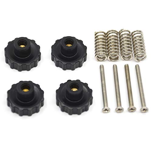 Befenybay 4PCS Verbesserter Durchmesser der Handdreh-Nivelliermutter 22 mm + 4 Stk. Heißbettfeder + 4 Stk. M3X35 mm Schrauben für 3D-Drucker ANYCUBIC Mega Hot Bed/Platform von Befenybay