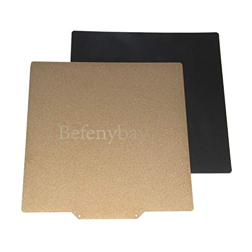 Befenybay Flexibles, abnehmbares einseitiges Spritzen PEI-Blechbett Magnetisch beheiztes Bett Baufläche 310 x 310 mm für Creality CR-10 3D-Drucker (310 x 310 mm) von Befenybay