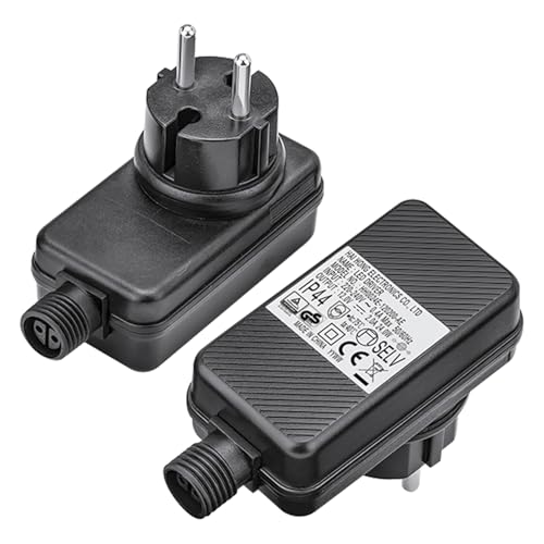 2 Stück LED Netzteil Adapter 12V 1A, IP44 Wasserdicht EU Stecker, Gartenbeleuchtung LED Adapter mit Spannungsschutz, LED Netzteil für LED Lichtleiste, Lichterkette, Gartenstrahler 2 Stück LED Netzteil Adapter 12V 1A, IP44 Wasserdicht EU Stecker, Gartenbeleuchtung LED Adapter mit Spannungsschutz, LED Netzteil für LED Lichtleiste, Lichterkette, Gartenstrahler von Begonia