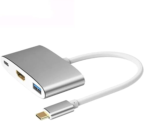 USB-Hub USB-C zu -kompatibel USB3.0 5 Gbit/s Hochgeschwindigkeits-Hub unterstützt 4k-Video 60 W Type-C-Schnellladung von Begonial