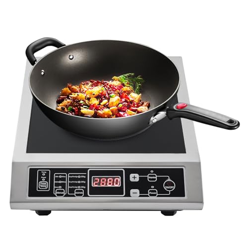 Begoniape Induktionskochplatte 3500W, Induktionskochfeld mit 8 Stufen Temperatureinstellung und Leistungseinstellungen, Stromsparen Kochplatte für Camping, 3-Stunden-Timer, Mehrere Schutzfunktionen Begoniape Induktionskochplatte 3500W, Induktionskochfeld mit 8 Stufen Temperatureinstellung und Leistungseinstellungen, Stromsparen Kochplatte für Camping, 3-Stunden-Timer, Mehrere Schutzfunktionen von Begoniape