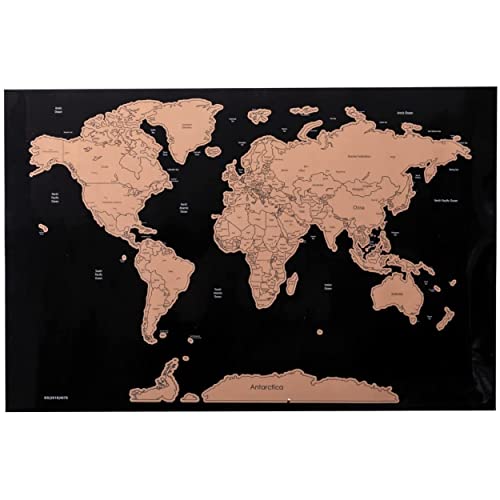 Begoon Scratch Map Weltkarte - Reisekarte Welt - Schwarz und Gold Begoon Scratch Map Weltkarte - Reisekarte Welt - Schwarz und Gold von Begoon