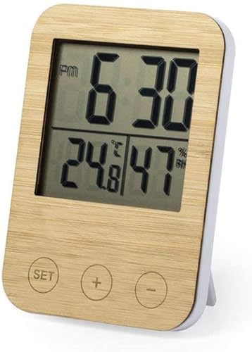 Wetterstation Thermometer Hygrometer Bambus Holz Geschenk von Begoon