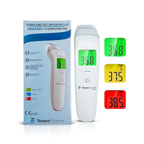 Behler Instruments - Digitales Infrarot-Thermometer mit LCD-Anzeige in 3 Farben - Fieberthermometer - Baby-Thermometer, für Kinder und Erwachsene, berührungslos - Automatische Abschaltfunktion Behler Instruments - Digitales Infrarot-Thermometer mit LCD-Anzeige in 3 Farben - Fieberthermometer - Baby-Thermometer, für Kinder und Erwachsene, berührungslos - Automatische Abschaltfunktion von Behler Instruments