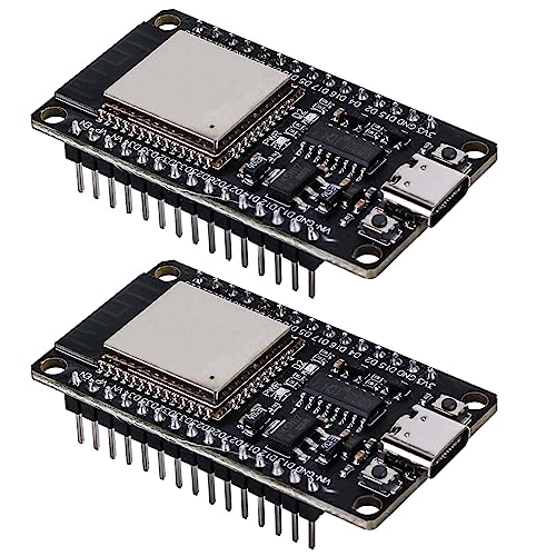 Behogan 2 Stücke ESP32 Entwicklungsplatine NodeMCU Module, ESP-32S Entwicklungsboard 2,4 GHz Dual Core WLAN WiFi Bluetooth 2-in-1 Mikrocontroller, ESP32 USB C NodeMCU Development Board, CH340C Chip Behogan 2 Stücke ESP32 Entwicklungsplatine NodeMCU Module, ESP-32S Entwicklungsboard 2,4 GHz Dual Core WLAN WiFi Bluetooth 2-in-1 Mikrocontroller, ESP32 USB C NodeMCU Development Board, CH340C Chip von Behogan