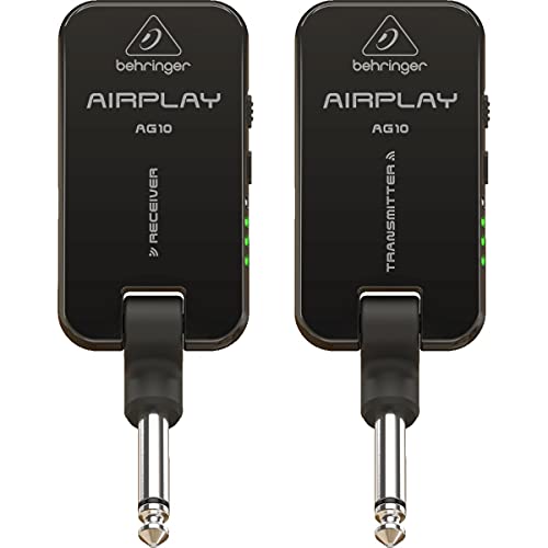 Behringer AIRPLAY GUITAR AG10 Leistungsstarkes Gitarrensystem, 2,4 GHz, kabellos, mit ultra-geringer Latenz und wiederaufladbarer Batterie von Behringer