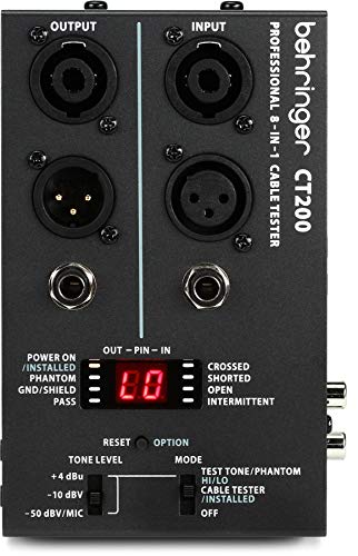 Behringer CT200 Mikroprozessorgesteuerter 8-in-1-Kabeltester von Behringer