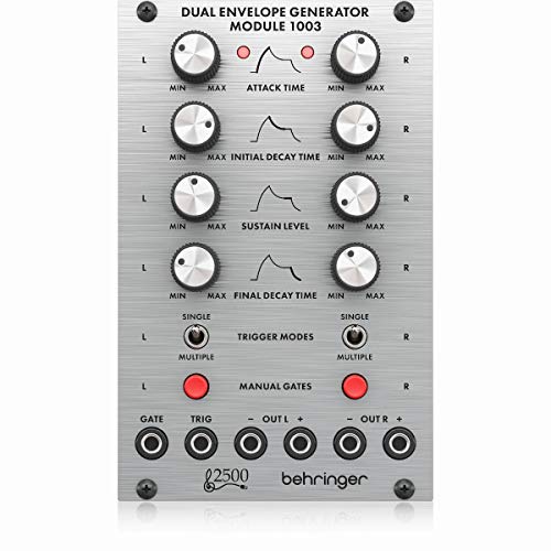 Behringer DUAL ENVELOPE GENERATOR MODULE 1003 Legendäres Dual Envelope Generator Modul der 2500er Serie für Eurorack Behringer DUAL ENVELOPE GENERATOR MODULE 1003 Legendäres Dual Envelope Generator Modul der 2500er Serie für Eurorack von Behringer