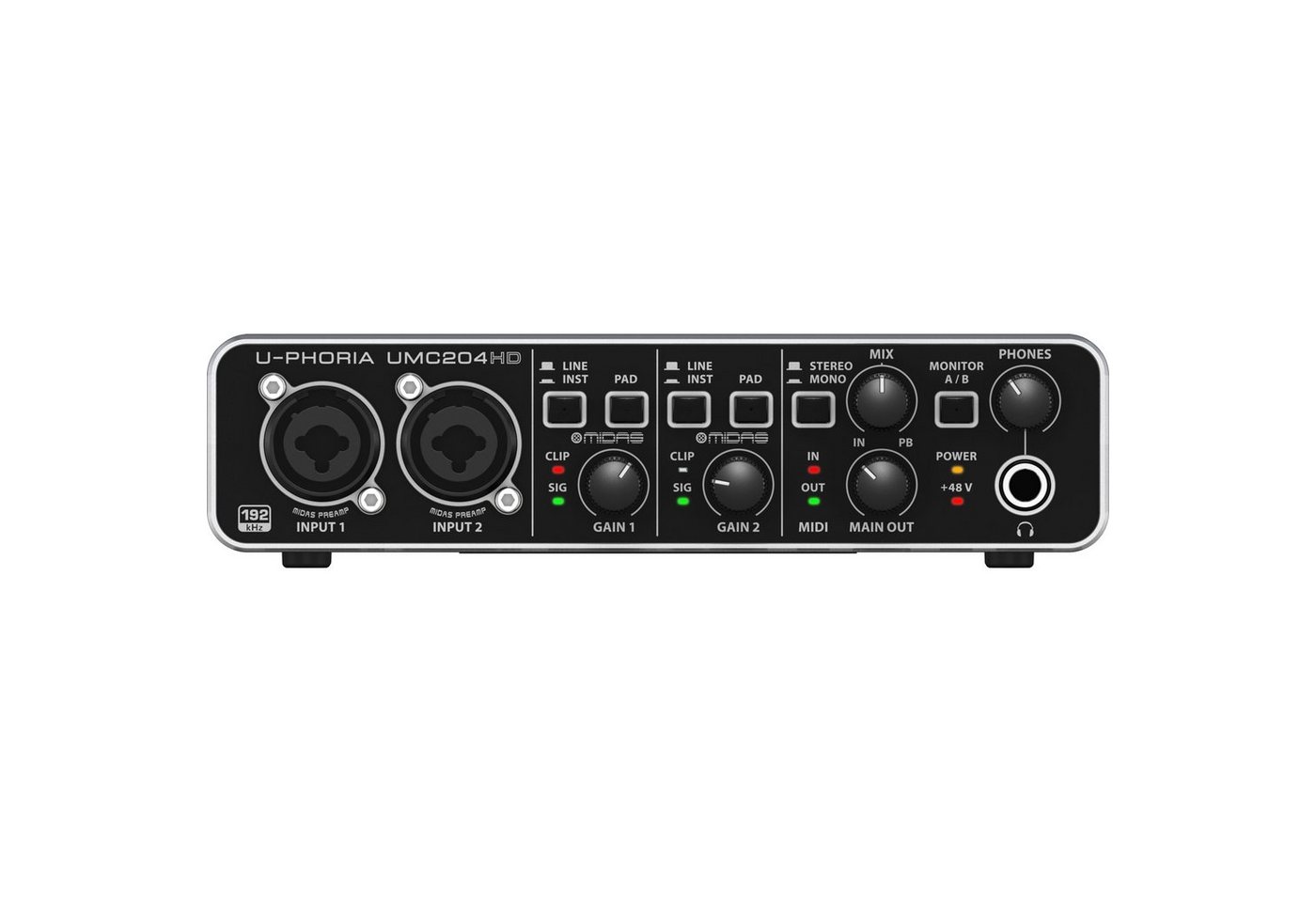 Behringer Digitales Aufnahmegerät (UMC204HD U-Phoria - USB Audio Interface) von Behringer