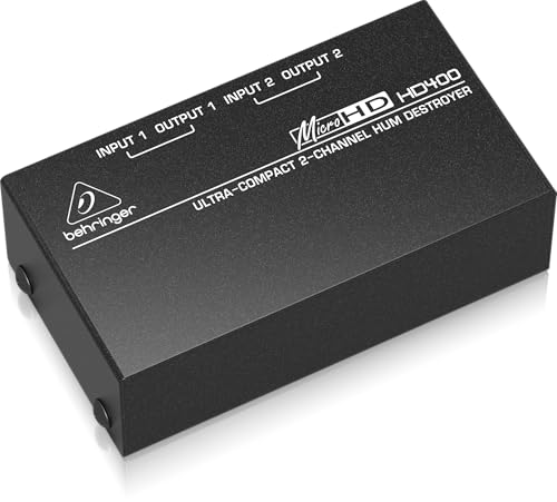 Behringer HD400 Ultrakompakter 2-Kanal Brummzerstörer von Behringer
