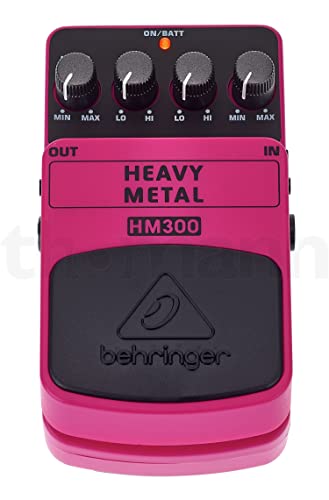 Behringer HM300 Heavy-Metal-Distortion-Effektpedal von Behringer