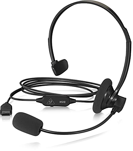 Behringer HS10 USB-Mono-Headset mit schwenkbarem Mikrofon von Behringer