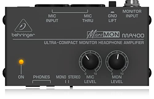 Behringer MICROMON MA400 Ultrakompakter Monitor-Kopfhörerverstärker von Behringer
