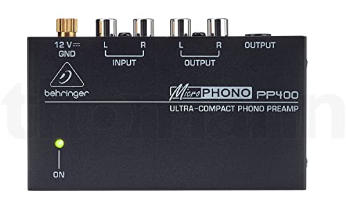 Behringer MICROPHONO PP400 Ultrakompakter Phono-Vorverstärker von Behringer