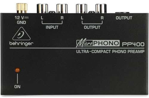 Behringer MICROPHONO PP400 Ultrakompakter Phono-Vorverstärker von Behringer