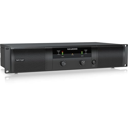 Behringer NX3000 Ultraleichter 3000-Watt-Class-D-Leistungsverstärker mit SmartSense-Lautsprecherimpedanzkompensation von Behringer