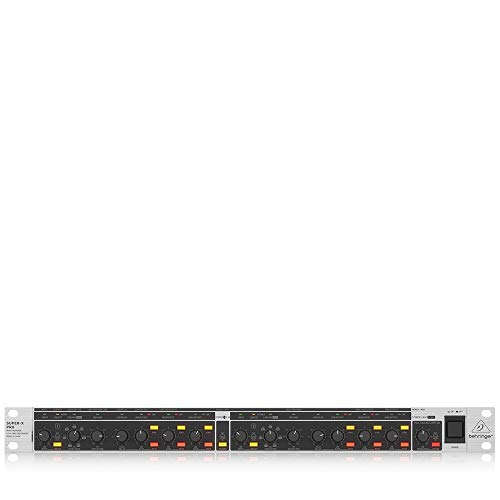 Behringer SUPER-X PRO CX3400 V2 Hochpräzise Stereo-2-Wege-/3-Wege-/Mono-4-Wege-Frequenzweiche mit Limitern, einstellbaren Zeitverzögerungen und CD-Horn-Korrektur von Behringer