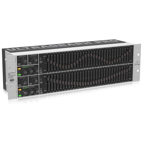 Behringer FBQ6200HD 31-Band Stereo Grafischer Equalizer mit FBQ Feedback Erkennungssystem für Klare Klangoptimierung von Behringer