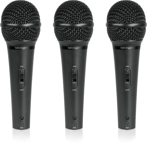 Behringer ULTRAVOICE XM1800S 3 dynamische Gesangs- und Instrumentenmikrofone mit Nierencharakteristik (3er-Set) von Behringer