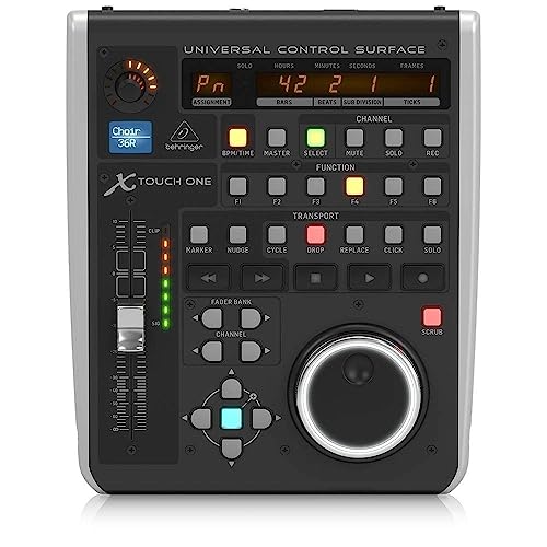 Behringer X-TOUCH ONE Universal-Bedienoberfläche mit berührungsempfindlichem Motor-Fader und LCD-Scribble-Streifen von Behringer