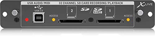 Behringer XLIVE X32-Erweiterungskarte für 32-Kanal-Live-Aufnahme/Wiedergabe auf SD/SDHC-Karten und USB-Audio/MIDI-Schnittstelle von Behringer