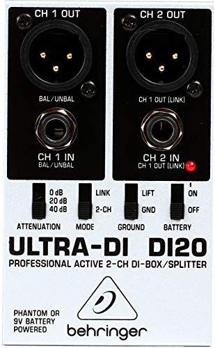 Best Price Square DI Box/Signal Splitter, DI-20 DI20 by BEHRINGER von Behringer