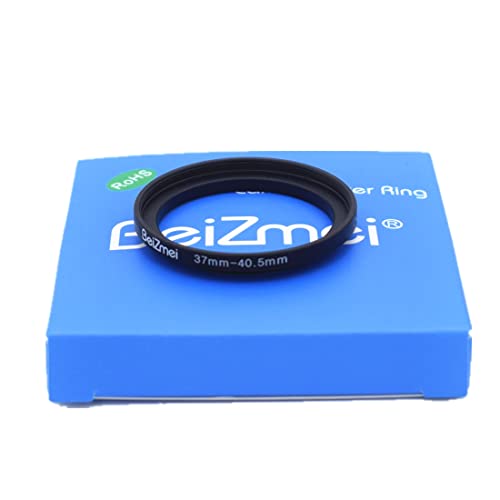 37 mm bis 40,5 mm, Adapter-Linse, kompatibel mit Allen 37 mm Objektiven mit 40,5 mm UV, ND, CPL, Filter, 37 mm Lens to 40,5 mm Filter Ring von BeiZMei