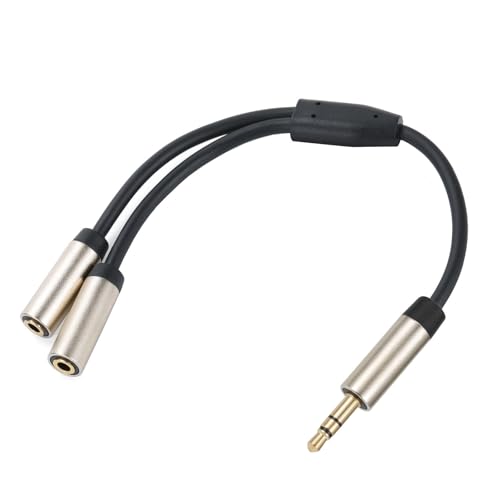 Beimus 3,5 mm Kopfhörer-Splitter für 3,5 mm männliche Kopfhörer auf 2 weibliche Mikrofone Beimus 3,5 mm Kopfhörer-Splitter für 3,5 mm männliche Kopfhörer auf 2 weibliche Mikrofone von Beimus